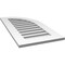 Ekena Millwork Quarter Round Top Right Surface Mount PVC Gable Vent w/ 3-1/2"W x 1"P Standard Frame, 18"W x 36"H GVPQR18X3601SF - alternate 4